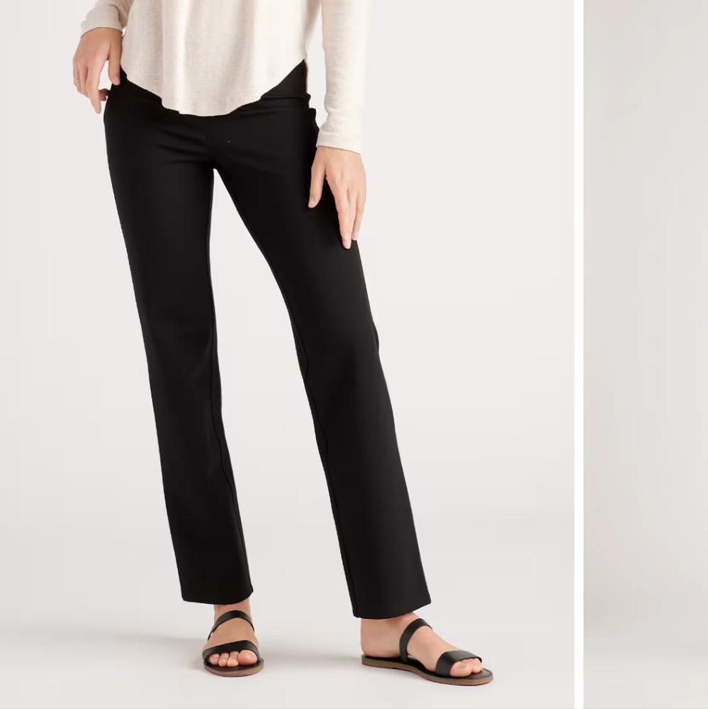 Quince Ultra-Stretch Ponte Straight Leg Pants Medium